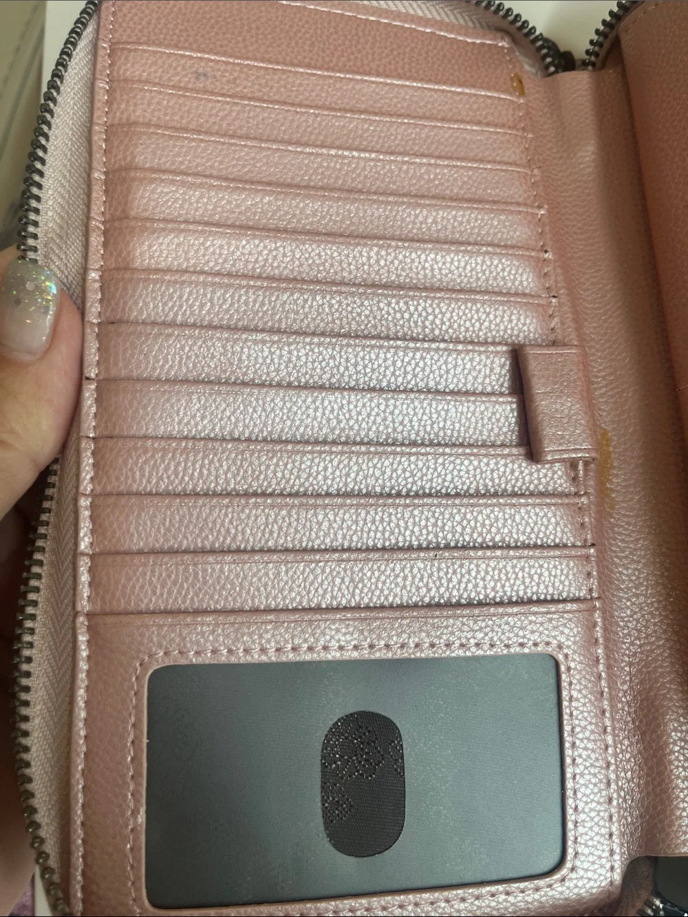 Rose Gold RFID-Blocking Women's Wallet